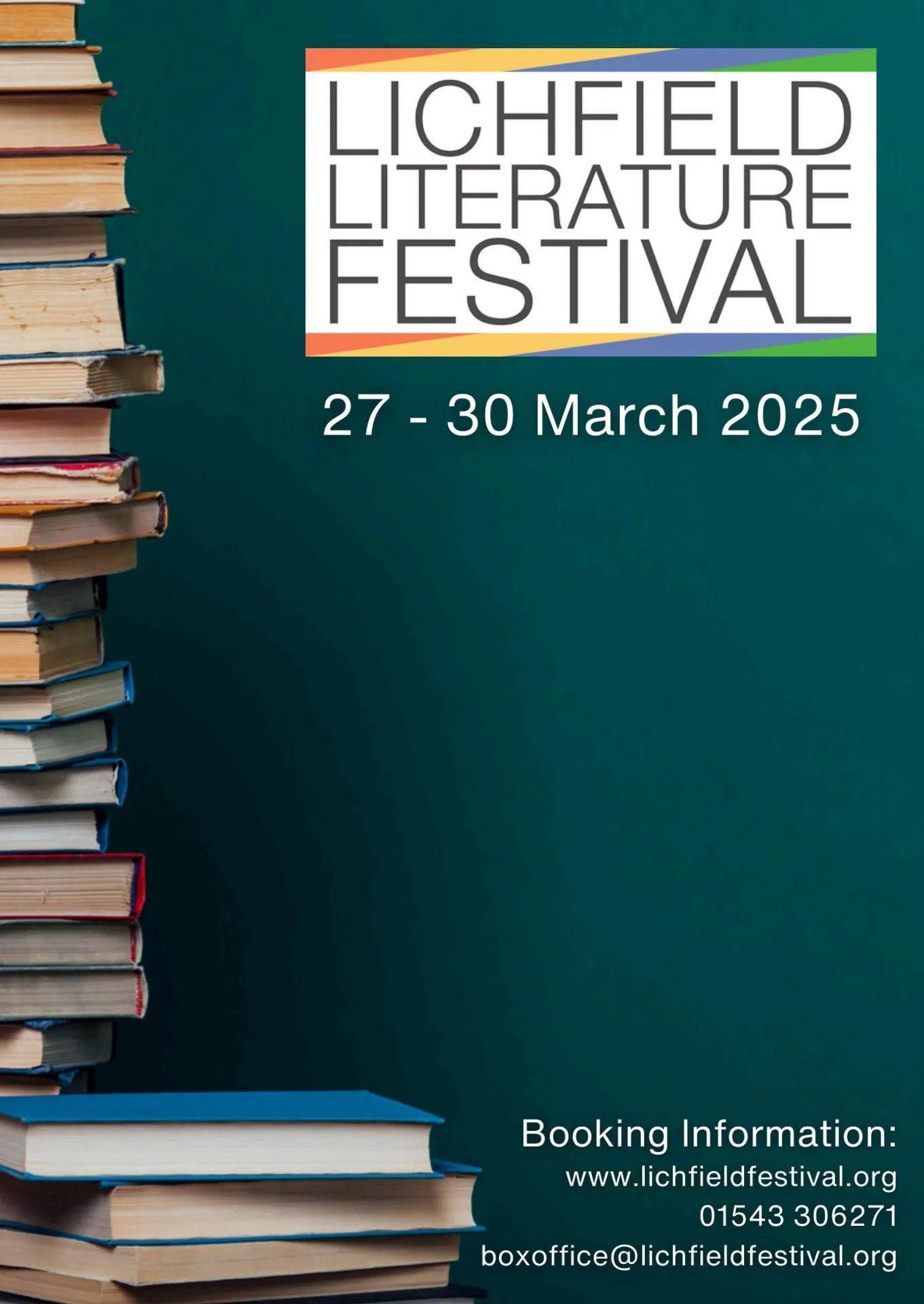 리치필드 페스티벌 문학 이벤트 포스터